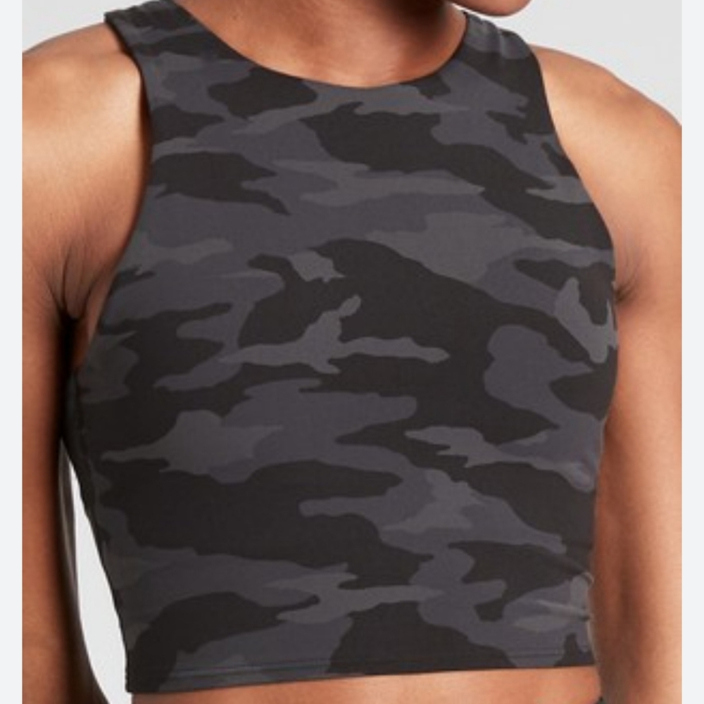 Athleta Conscious Crop Bra in Camo